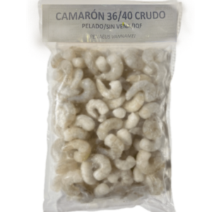 Camarón Crudo Pelado 36/40 1K x10uni